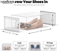 the sizes of shoes are shown in this diagram