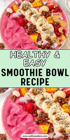 healthy and easy smoothie bowl recipe