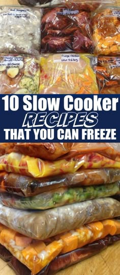 the top 10 slow cooker recipes that you can freeze