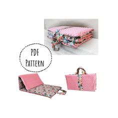 the pattern for this bag is easy to sew and has many different patterns on it