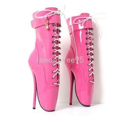 #ad Premium Ankle Ballet Boots 18cm Stiletto Super High Heel Large Size Womens Cosplay Shoes, Fashion Womens Boots Crazy Heels, Ballet Boots, Ballet Heels, Womens Cosplay, Shoes Heel, Sandal Shoes, Crazy Things, Cosplay Shoes, Super High Heels