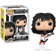 the pop vinyl figure is shown in front of a box