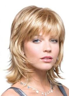 Shaggy Hairstyles for Women's Wavy Style With Bangs Synthetic Hair Capless Wigs | eBay Medium Shag Hairstyles, Medium Shaggy Hairstyles, Shaggy Hairstyles, Modern Shag Haircut, Short Shaggy Haircuts, Medium Shag Haircuts, Shaggy Short Hair, Short Shag Hairstyles, Shaggy Haircuts