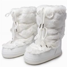 womens aesthetic shoes white snow boots fuzzy winter boots ladies ski boots Womens White Winter Boots, White Fuzzy Boots, White Fur Boots, White Winter Boots, Black Fur Boots, Fluffy Boots, Fuzzy Boots, Fur Snow Boots, Pink Fur