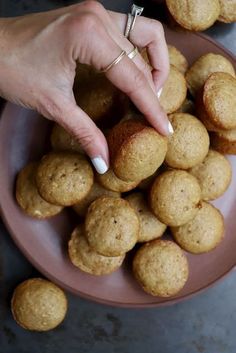 Mini Apple Muffins Mini Apple Muffins, Baking With Applesauce, Easy Homemade Snacks, Apple Muffins, Mini Muffin Pan, Kid Food, Mini Apple, Homemade Snacks, Mini Muffins