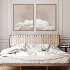 Above the Clouds Framed Canvas Duo - Neutral - AureousHome Beige And Gold Bedroom, Picture Above Bed, Frames Above Bed, Pictures Above Bed, Artwork Above Bed, Painting Above Bed, Bedroom Art Above Bed, Above Bed Wall Decor, Diptych Art