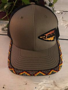 Beaded Baseball Hat Brim Patterns, Beaded Ball Caps, Beaded Hat Brim Patterns, Beaded Hats Native American, Stylish Womens Hats, Native Wears