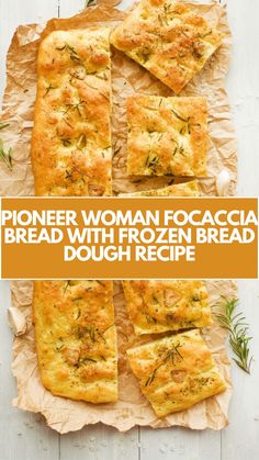 Pioneer Woman Focaccia Bread With Frozen Bread Dough is made with 24 frozen Rhodes dinner rolls, extra virgin olive oil, dried herbs, garlic powder, and sea salt. The recipe takes approximately 25 minutes to bake at 350°F and serves about 24 people. Bread Bowls With Frozen Bread Dough, Recipes With Frozen Roll Dough, Bread Bowl From Frozen Dough, Bread Bowls From Frozen Dough Rhodes Rolls, Focaccia Bread Rhodes Rolls, Recipes Using Rhodes Frozen Bread Dough, Air Fryer No Knead Focaccia Bread, Rhodes Rolls Recipes Foccacia, Dinner Rolls From Frozen Bread Dough