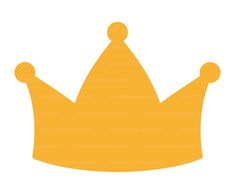 a yellow crown on a white background