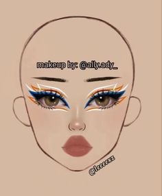 Eye Makeup Stencil, Makeup Stencils, Makeup Ojos, Makeup Charts, Anime Eye Makeup, Face Charts, Makeup Drawing, Makeup Face Charts