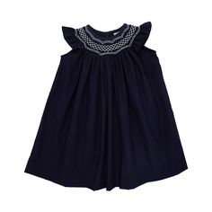 Our Angel Sleeve Sandy Smocked Dress is a must-have, so why not have it in every color?! Now featuring Nantucket Navy with Worth Avenue White Smocking, this is sure to be a timeless staple! Smocked Dresses, Beaufort Bonnet Company, Beaufort Bonnet, Angel Sleeve, Every Color, Smocked Dress, Sewing Project, Font Styles, Smock Dress