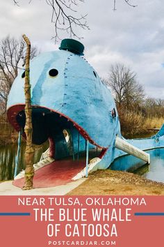 The Blue Whale of Catoosa on Route 66 Beautiful Rainforest, Arenal Volcano, Family Road Trip, Tulsa Oklahoma, Family Road Trips, Roadside Attractions, Road Trip Fun