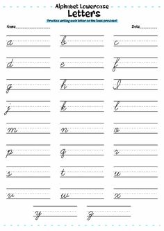 Pin on Alphabet Worksheet Writing Alphabet Letters, Writing Alphabet, Unique Alphabet, Alphabet Handwriting Practice, Alphabet Letter Worksheets, Teaching Handwriting, Alphabet Writing Practice