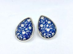 Gauged Ears, Flower Ear, Blue Floral Pattern, Pretty Flower, Plugs Earrings, Floral Photo