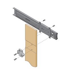 an image of a sliding door with parts labeled