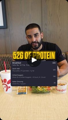 a man sitting at a table with a plate of food in front of him