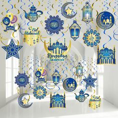 Ramadan Mubarak Decorations, Aid El Fitr, Lantern Ceiling, Foil Decor, Mubarak Ramadan, Ramadan Decoration