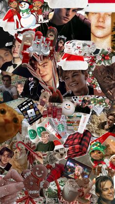 a collage of many different people and christmas items