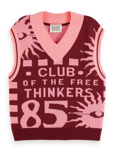 Bordeaux Hand Knitted Vest, Knit Fabric Texture, Aesthetic Vintage Outfits, Text Pattern, Bold Text, Free Thinker, Guys Clothing Styles, Vest Designs, Jacquard Sweater