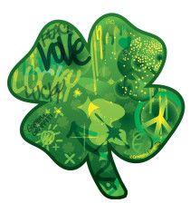 Lucky Me, Car Magnets, Four Leaf, Unique Designers, Leaf Clover, Four Leaf Clover, Design Art, Graffiti, Magnets