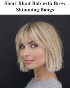 Bob Haircut With Bangs, Hair With Bangs, Wig Lace, Short Hair With Bangs, Short Blonde Hair, Blonde Wig, Haircuts With Bangs, Ash Blonde, Shoulder Length Hair