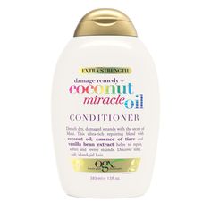 PRICES MAY VARY. REPAIR & REVIVE YOUR STRANDS: This 13-fluid ounce bottle of OGX Extra Strength Damage Repair + Coconut Miracle Oil Conditioner helps repair and revive strands, turning thick, coarse hair into silky perfection TAME FRIZZ & FLYAWAYS: Ideal for dry or frizzy hair, the hydrating Conditioner helps calm frizz and tame flyaways as if helps soften and repair tresses. It also leaves hair feeling smooth and full of bounce and shine HAIR CARE INSPIRED BY NATURE: The nourishing damage remed Ogx Coconut Miracle Oil, Ogx Conditioner, Coconut Miracle Oil, Coconut Oil Conditioner, Ogx Shampoo, Tame Flyaways, Shine Hair, Lip Scrubs, Coarse Hair