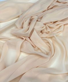 Beige Chiffon Fabric By The Yard, Beige Neutral Sheer Chiffon Fabric for Chuppah, Drapes, Bridal Dress, Wedding Table Runner, Decor. Draping Fabric. Chiffon is a light, see-through fabric that flows nicely. Machine washable, chiffon fabric has a beautiful flowing drape and a soft touch. Thin and lightweight, insert a lining as it is sheer. It's often used for apparel, fashion, dance wear, scarves, costumes, wedding and baby shower decor, maxi dresses, gowns, backdrops, wedding table runners and Tan Chiffon Fabric, Chiffon Fabric Texture, Fabrics Aesthetic, Light Beige Aesthetic, Textile Moodboard, Chiffon Maxi Dress Summer, Fabrics Texture, Theatre History, Dress Table