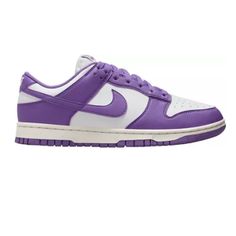 Color: Dark Purple/White Shoe Width: Medium/B Crisp Leather In The Upper Ages To Soft Perfection Durable Synthetic Overlays Are Reminiscent Of '80s B-Ball Refreshing Color Combo Perforations On The Toe Classic Laces Jordans Purple, Purple Dunks, Nike Dunks Outfit Woman, Princess Quince, Nike Dunks Outfit, Dunks Outfit Woman, Purple Nike Shoes, Dunk Low Shoes, Dunks Outfit