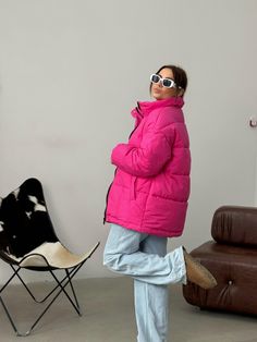 Pink Winter Puffer, Jacket for Women, Warm Coat Puffer Jacket for Women, Pink Oversize puffer Jacket Women, Warm Winter Jacket for Women Pink Oversized puffer jacket for cold winter. Our Pink puffer jacket is a valuable asset to your wardrobe. It will keep you warm due to its synthetic feathers, which is called "air feathers". It is bright and stylish and also brings good luck. MEASUREMENTS of THE PINK PUFFER JACKET Jacket length (along the back) 27 1/2 inches or 70 cm Sleeve length (from the sh Trendy Puffer Outerwear For Cold Weather, Trendy Puffer Jacket For Cold Weather, Oversized Quilted Jacket For Cold Weather, Pink Puffer Outerwear For Outdoor, Pink Down Puffer Jacket With Padded Collar, Oversized Quilted Puffer Jacket, Pink Quilted Outerwear For Cold Weather, Trendy Winter Puffer Jacket For Cold Weather, Trendy Winter Puffer Jacket