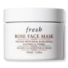 46.90 Fresh Rose Face Mask, Soothing Face Mask, Fresh Skincare, Rose Face Mask, Rose Face, Real Rose Petals, Fresh Beauty, Rose Extract, Damask Rose