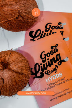 Ready to quench your skin's thirst? Dive into hydration heaven with Good Living Only's HYDR8 Collagen-Infused Bio Cellulose Treatment Mask! This powerhouse mask locks in moisture, boosts collagen, and leaves your skin feeling as fresh as a coconut on a tropical beach. Perfect for that radiant, post-vacay glow, no vacation required! 🌴✨ #HydrationStation #SkinCareEssentials #CollagenBoost #VeganBeauty Nature, Hydration Station, Collagen Mask, Moisture Surge, Eco Friendly Beauty, Natural Collagen