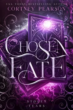 the cover to chosen fate, with an ornate purple background