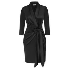 Jasambac Women's Satin Wrap V Neck Tie Waist Bodycon Pencil Dress Cocktail Party Formal Midi Dresses Product Details Size: Medium Color: Black Brand: Unbranded Mpn: Does Not Apply Upc: Does Not Apply Ean: Does Not Apply * Item Weight : 7.05 Ounces * Department : Womens * Date First Available : March 20, 2023 * Manufacturer : Jasambac * 90%Polyester+10%Elastane * Imported * Tie Closure * Hand Wash Only * Luxurious Materialcrafted From 90% Polyester And 10% Elastane, Jasambac Ruched Silk Dress Is Formal Midi Dresses, Elegant Satin Dress, Dress Cocktail Party, Midi Dress Formal, Tie Waist Dress, Silky Dress, Dress Cocktail, Sweater Dress Midi, Green Midi Dress