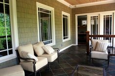 the front porch is clean and ready for us to use