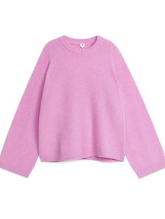 TAVIMART Women's Solid O-neck Pullover Sweaters Autumn Winter Long Sleeve Knitted Jumpers Versatile Fashion Female Warm Fit Knitwear Pink Knit Sweater With Ribbed Collar, Pink Ribbed Collar Winter Sweater, Winter Crew Neck Knit Top With Ribbed Collar, Oversized Knitted Sweatshirt, Christmas Wishlist Clothes, Light Pink Clothes, Pastel Sweater Outfit, Casual Pink Outfits, Pink Jumper Outfit