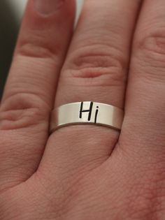 "Copy and paste into your browser, get 15% off ➔ https://bit.ly/VD15OFF Matching hi rings, for the best friend or partner in your life. DETAILS: -One or Two Rings -Each ring is hand stamped -Ring is Aluminum, Sterling Silver, Fine Silver, or 14k Gold Filled -6mm in thickness You will receive one or two hand-stamped rings filled with a black enamel finish. **Every item is handmade, this means that each will be unique and may not look EXACTLY like the picture, but it will look very similar ➡ORDER PROBLEMS If there are any problems with your order please contact me, my goal is for you to be happy with your products and I will do what I can to help! ➡BULK ORDERS I gladly make bulk orders! For every bulk order of 15+, there is a special discount. The more you order, the more you save! Message m Gay Pride Jewelry, Matching Couple Rings, Pride Jewelry, Couples Rings, Stamped Ring, Hand Stamped Ring, Pride Jewellery, Bubble Ring, Ring Matching