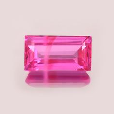 "SAGemsCo Suppliers of Fine Quality Loose Gemstone and Cabochons Stone : pink Sapphire Gemstone  * Shape :  Emerald cut /Cutting Style: Emerald cut (as shown in pictures) DIMENSION  LENGTH>16mm Breadth >8.5mm width. >6.mm Carat Weight :  10Cts. * Calibrated: Yes Treatment : Lab Created Clarity : Transparent Cut Grade : Excellent Quality : AAA Stone Treatment : Heated with beryllium ( heated & treated ) Gemstone ... The Secret Metaphysical and Healing Properties ... : (Measurements and weights ar Cabochons Stones, December Birthstone, Display Screen, Emerald Cut