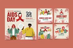 the world aids day poster is shown