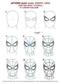 an image of spiderman's face with different facial expressions and the words, my style