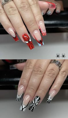 Marvel Nails, Girly Acrylic Nails, Short Square Acrylic Nails, Acrylic Nails Coffin Pink, Nails Spa, Long Square Acrylic Nails