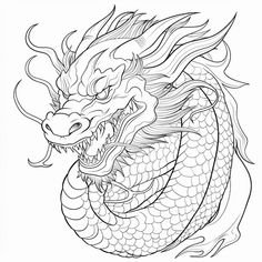 a dragon tattoo design on the back of a shirt