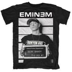 Eminem Arrest Unisex T-Shirt Eminem T Shirt, Detroit Police Department, Marshall Mathers, Rap God, Slim Shady, Rock T Shirts, I Love Music, Rap Music, High Quality T Shirts