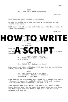 the text how to write ascript in black and white