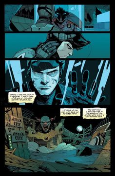 an image of a comic page with batman and catwoman in the middle of it