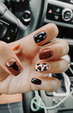 #westernnails Western Nail Art, Concert Nails, Boho Nails