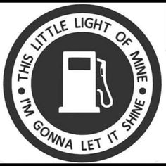 a sticker that says, this little light of mine i'm going to let it shine