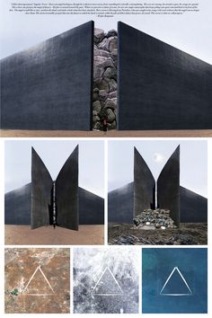 an image of some sort of architecture that looks like it is made out of concrete