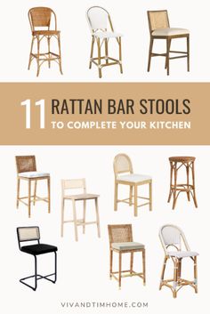 the top ten rattan bar stools to complete your kitchen decorating project in less than 10 minutes