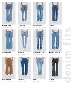 Name Of Jeans Pants, Jeans Names Women, Jean Types, Best Fit Jeans For Women Body Types, Types Of Jeans Woman With Names, How To Choose Jeans Body Types, Gents Shirts, Types Of Jeans