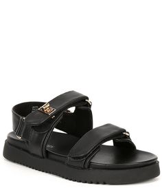 From Steve Madden&#x2C; the Girls' J-Mona Sandals feature: Synthetic upperAlternative closure with buckle Synthetic liningRubber blend outsoleImported. Synthetic Sandals With Buckle Closure, Girls Shoes Kids, Madden Girl, Casual Sandals, Casual Girl, Pretty Shoes, Kid Shoes, Steve Madden, Kids Shoes